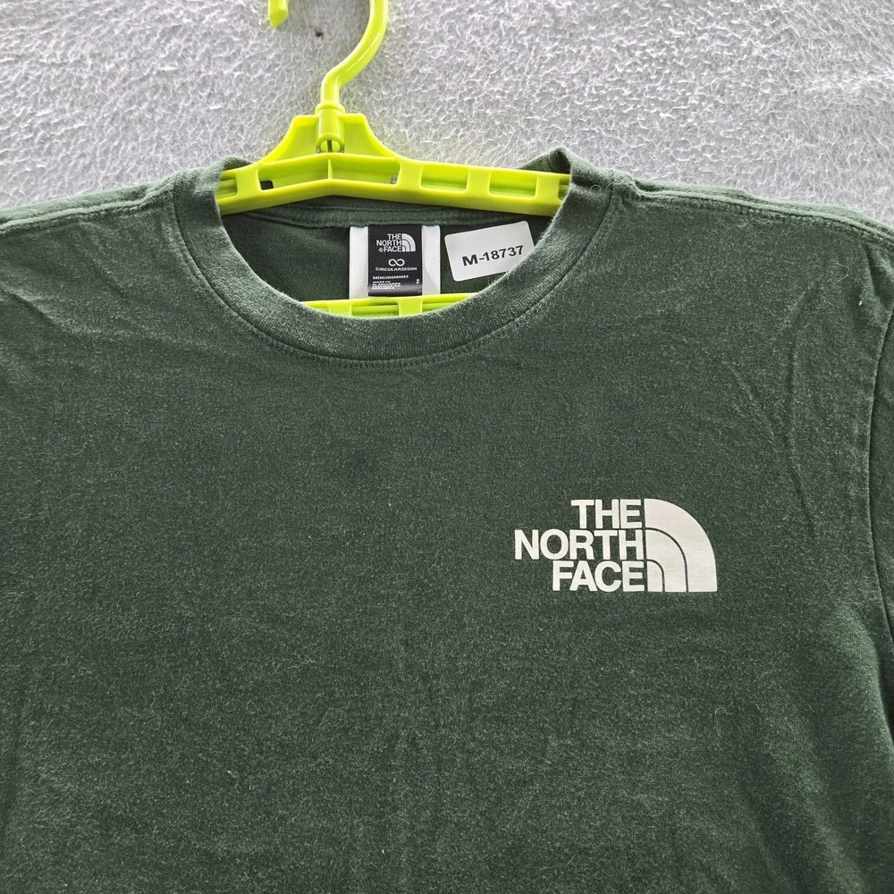 The North Face Men Shirt S Green Graphic Yosemite Half Dome Circular Design‎